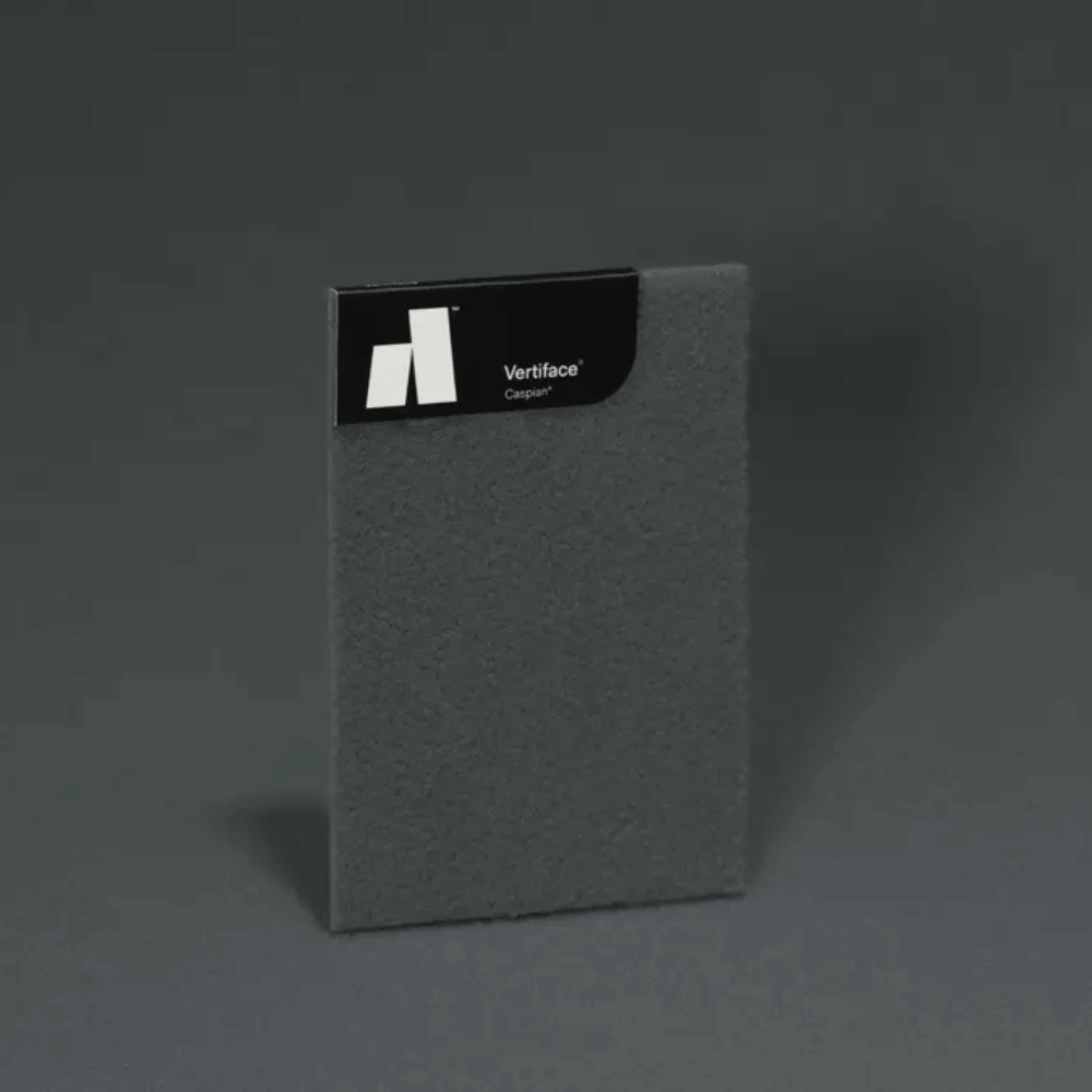 Vertiface® acoustic panel in grey, designed for sound absorption and enhancing interior aesthetics.