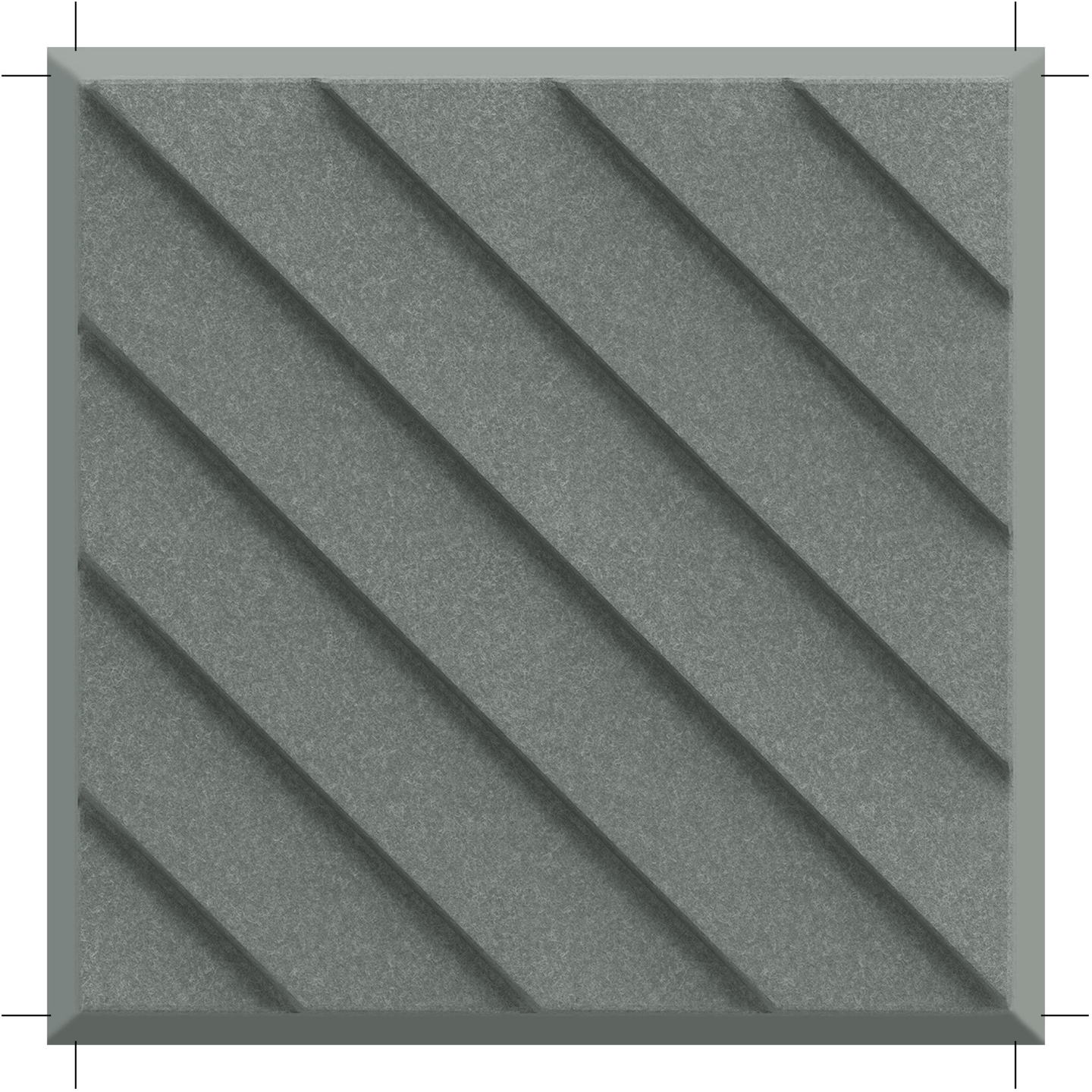 Acoustek Newport Collection acoustic wall tile with textured diagonal patterns for effective noise reduction.