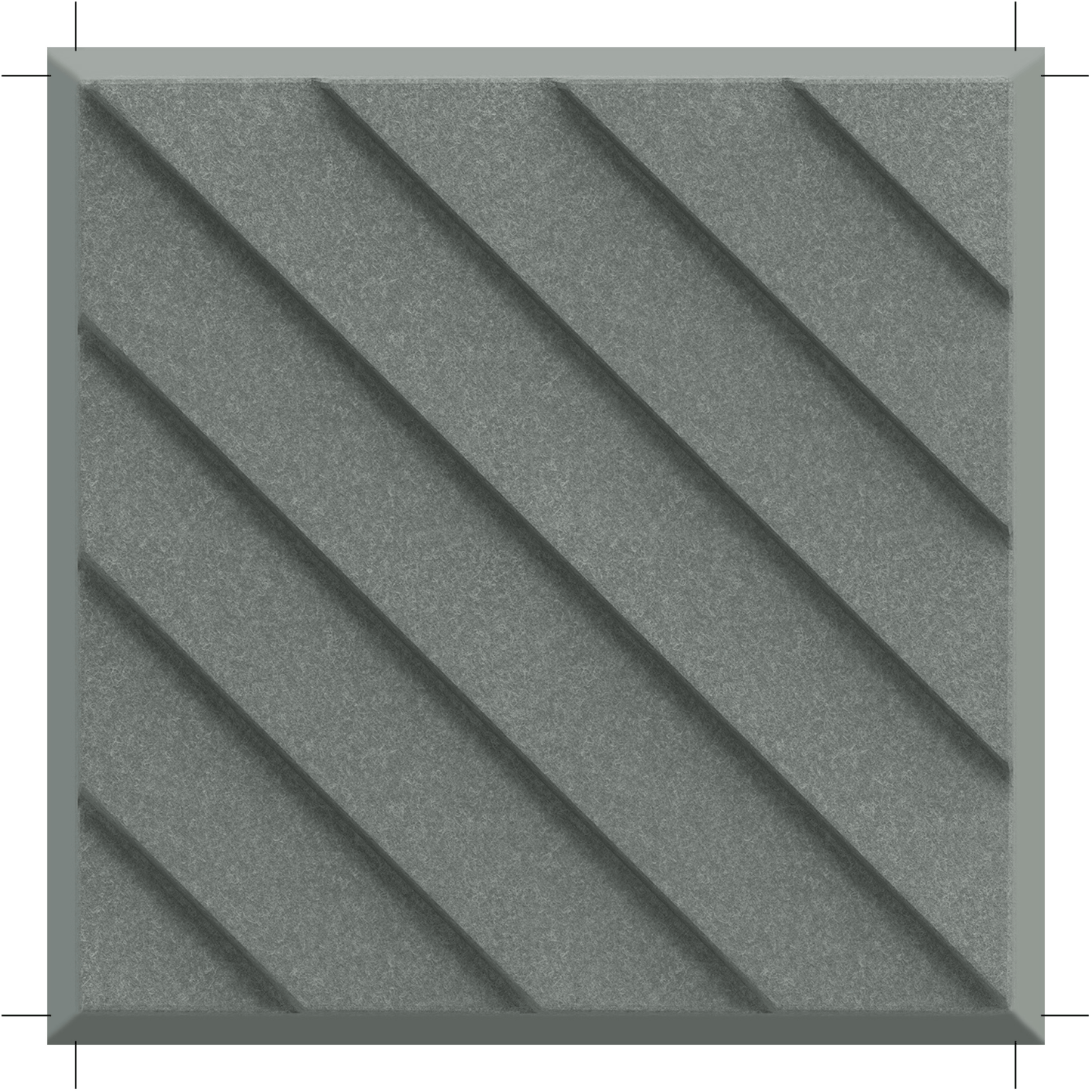 Acoustek Newport Collection acoustic wall tile with textured diagonal patterns for effective noise reduction.