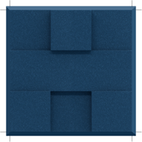 Acoustek Newport Collection acoustic wall tiles, featuring a modern blue design for effective noise reduction.