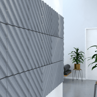 Acoustek Newport Collection acoustic wall tiles in a modern interior, enhancing aesthetics and reducing noise.