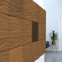 Acoustek Newport Collection acoustic wall tiles in a modern interior, enhancing aesthetics and noise reduction.