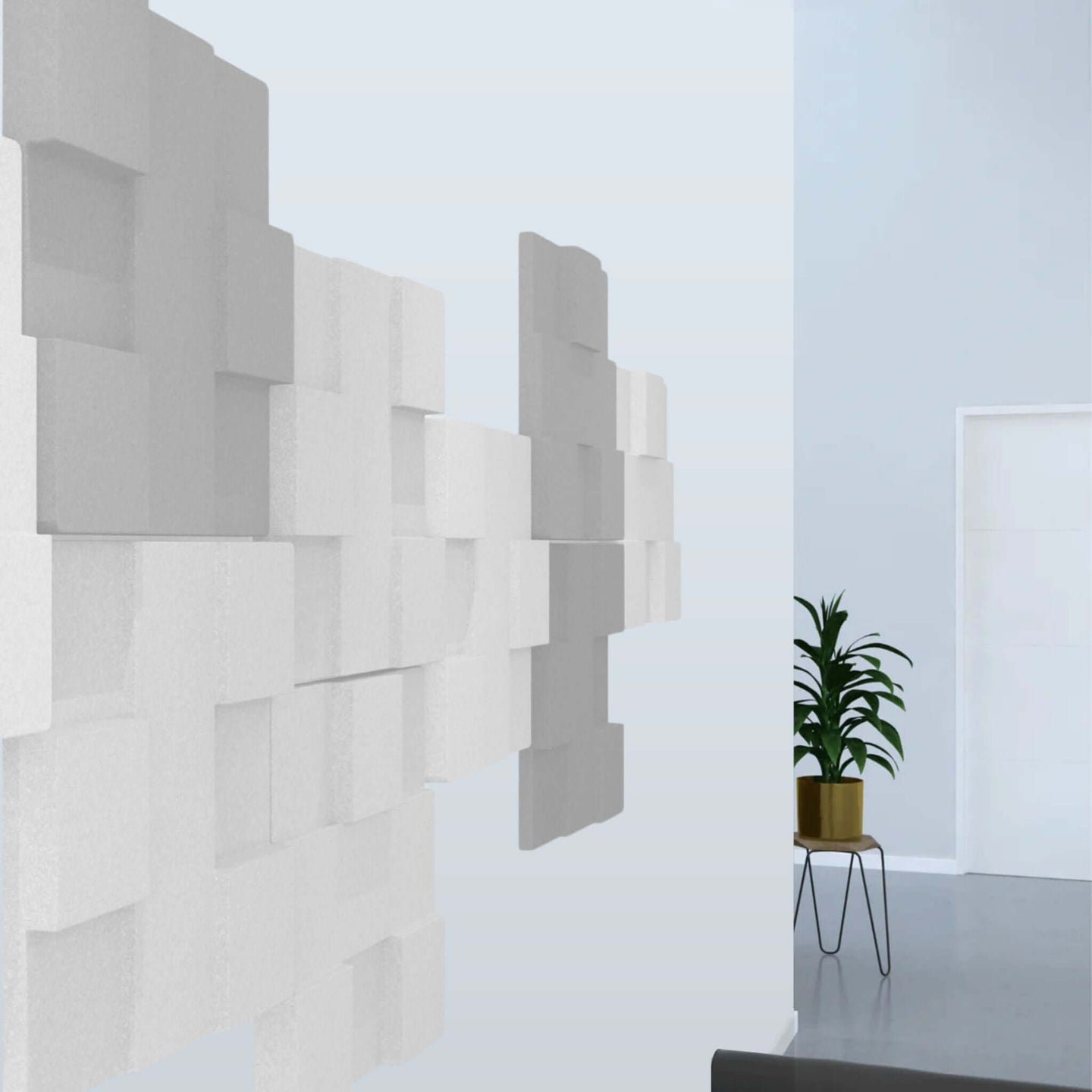 Stylish Acoustek Newport Acoustic panels in a modern interior, enhancing noise reduction and aesthetics.