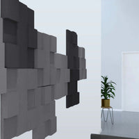 Acoustek Newport Collection acoustic wall tiles in modern interior design, enhancing aesthetics and noise reduction.