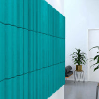 Acoustek Newport Acoustic panels in teal color, enhancing aesthetics and reducing noise in modern interiors.