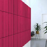 Acoustek Newport Collection acoustic wall tiles in vibrant pink, enhancing interior decor and reducing noise.