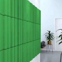 Acoustek Newport Collection green acoustic wall tiles enhancing modern interior design and noise reduction.