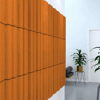 Acoustek Newport Acoustic panels in warm orange tones on a modern wall, enhancing aesthetics and noise reduction.