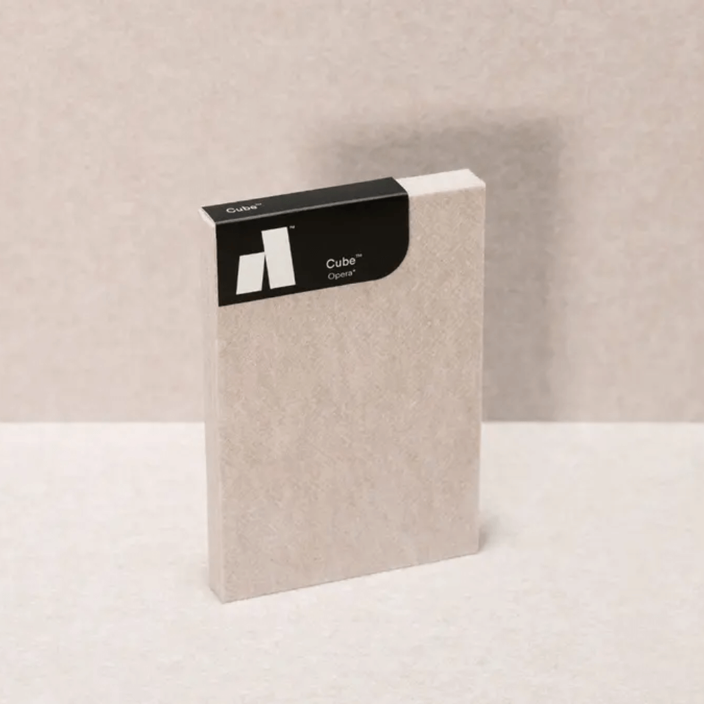 Autex Cube™ Acoustic Panels packaging, showcasing eco-friendly design and stylish appearance.